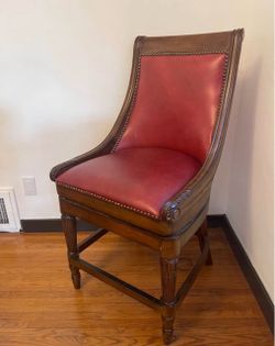 Antique Solid Wood Swivel Chairs