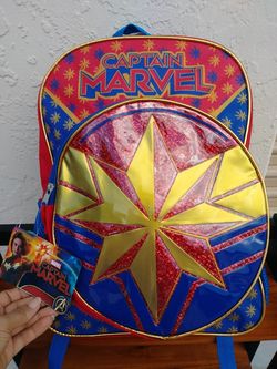 New Captain Marvel bookbag