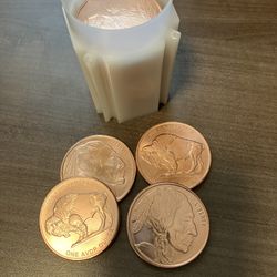 .999 Fine Copper rounds Set of-20