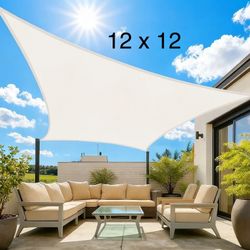 NEW Patio Awning Sunshade Canopy Top Sail 12x12 Feet 