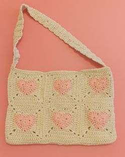 Handmade crochet tote 