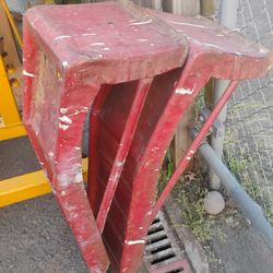 Red Metal Car Ramps