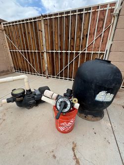 Hayward pool filter & 2hp pump