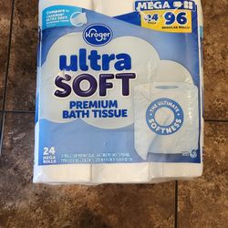 Kroger Toilet Paper 24 Mega Rolls=96 Regular Rolls 