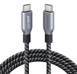 Anker Prime USB C to USB C Cable, 240W Fast Charging Durable Cable (6 ft) USB 2.0 Upcycled Braided Nylon, 100-Year Bend Durability for iPhone 17 / 17 