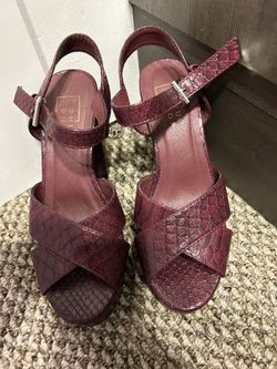 Burgundy Heels Topshop