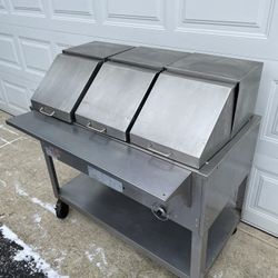 3 Compartment Stainless Steel Steam Table 