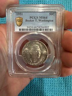 1951 Booker T. Washington Half Dollar PCGS MS64
