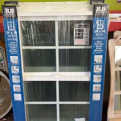 24 x 36 rough opening vinyl primary single hung windows two of them