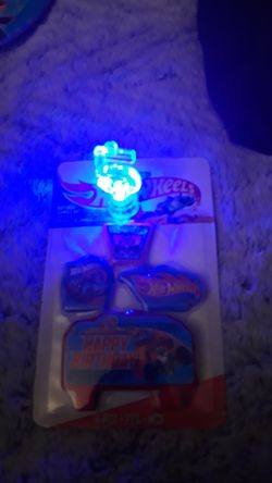 Candle holder and hot wheel candle set