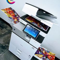 Laser Printer RICOH MP C3004ex || PRINTS Automatically Double-Sided || Touch Screen || Speed Up To 30ppm || W/ INTERNAL STAPLING FINISHER ||