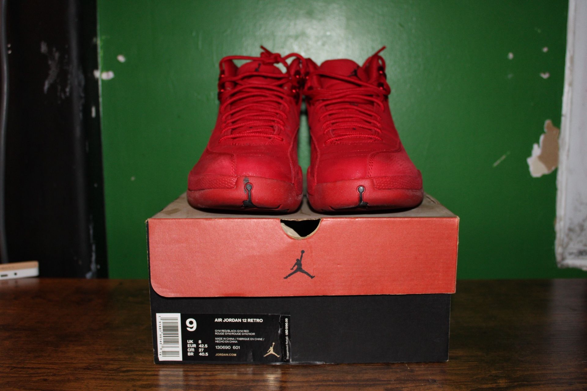 Air Jordan 12 Retro Gym Red Size 9
