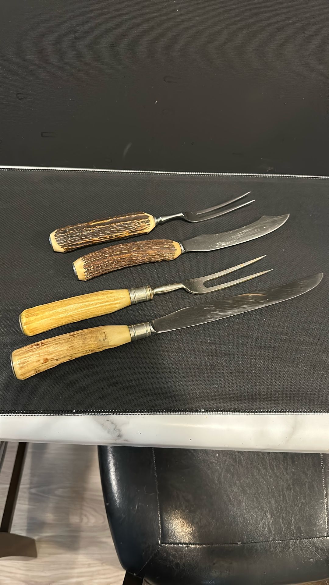 Antler Handle Carving Sets