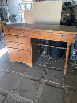 wooden desk