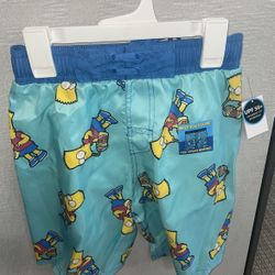 Boys SIMPSONS 🏝️ Shorts 🩳 NEW 7/8 M