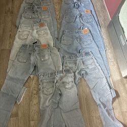Levi’s Jeans Lot – 9 Pairs – 517 & 505 – Size 30x36