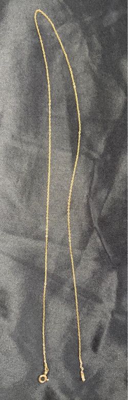 14K Yellow Gold Dainty Chain Necklace