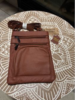 New Genuine Leather Crossbody Purse