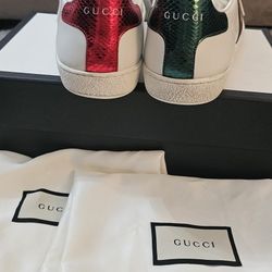 Gucci Sneakers Green/Red Size 40.5