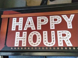 Cool fun happy hour sign