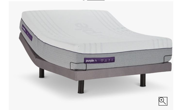 Purple Mattress Purple Adjustable Power Base Queen Size Base Only Full Motion Premium Adjustable Power Base