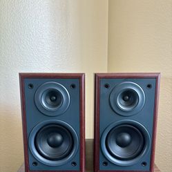 a pair of separate speaker units that accept as much as 25 watts of output power from the main unit. Having the speakers separate from the device offe