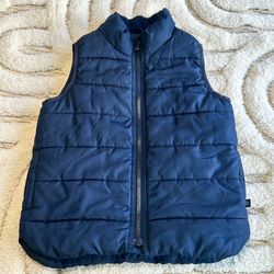 Boys Gap Puffer Vest - Navy | Size 5