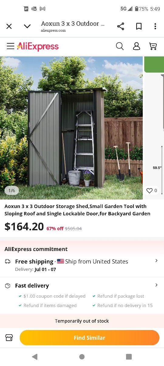 New Metal Shed ---Brand new