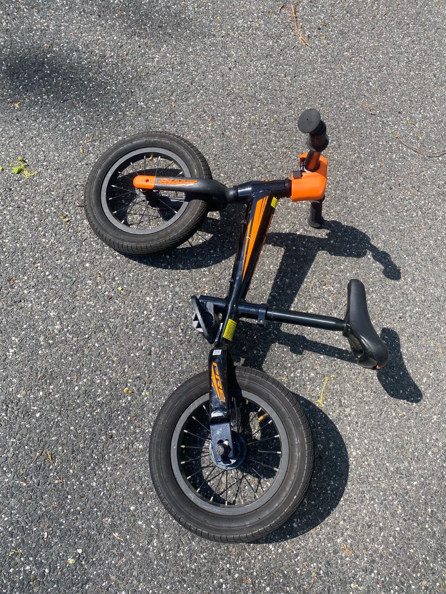 Giant Pre Kids Balance Bike - Orange/Black