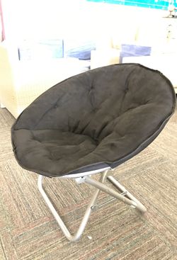 New Black Saucer Chair