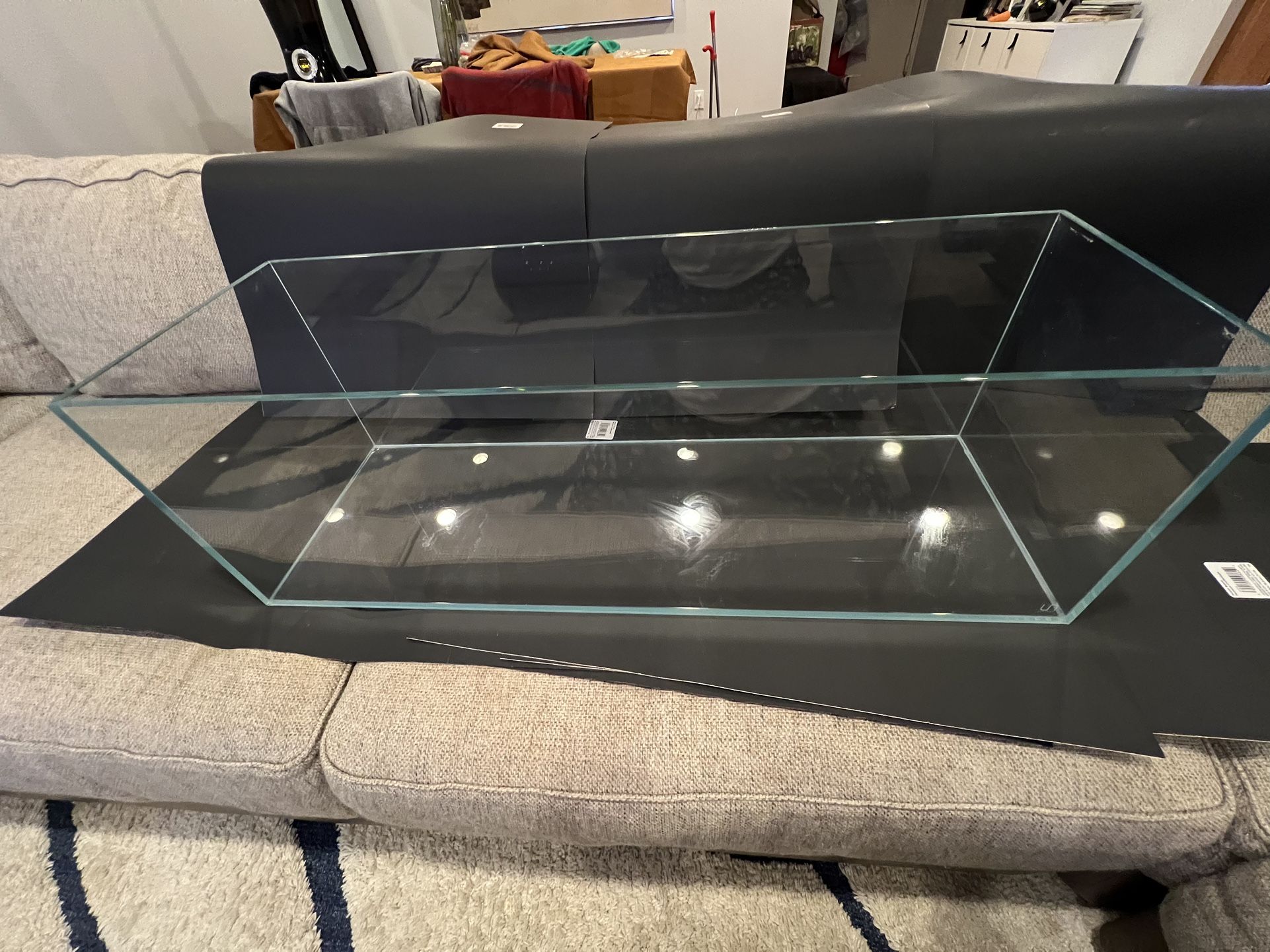 UNS 90L Rimless Fish Tank Aquarium With UNS Delta 60 Canister Filter