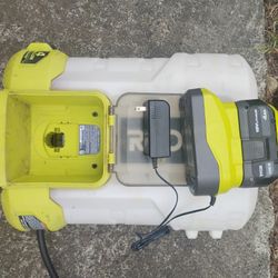 Ryobi Backpack Sprayer 4 Ah Battery Fair Condition 