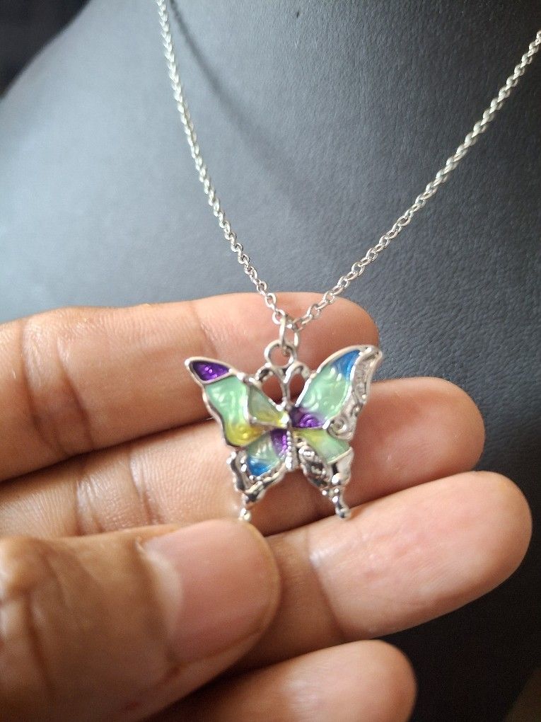 Butterfly Pendant Necklace