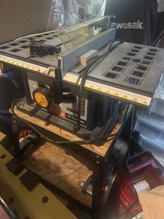 Sander and Table Saw with Stands
