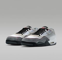 Jordan MENS Jordan 4 RM PRM Premium "White Black Smoke Grey Fire Red" IB8052 100