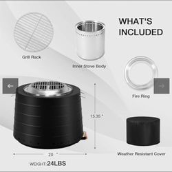 new in box outdoor  smoke grill