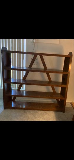 Vintage Wooden Rustic Beautiful Bookshelf