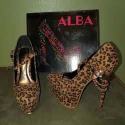 Alba Cheetah Print Heels
