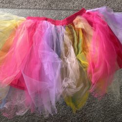 Adult Women 80's Tutu Skirt Layered Tulle Petticoat Halloween Tutu