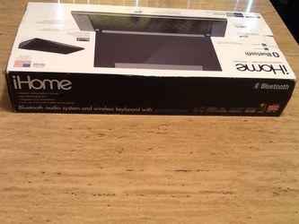 I home Bluetooth speaker audio system and keyboard with speaker phone