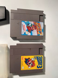 Nintendo super Mario 2 and super Mario 3 rare vintage games