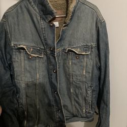 Old Navy Fur Jean Jacket. 
