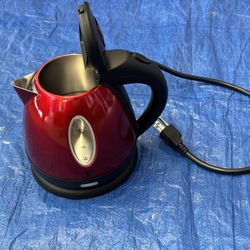 Electric Tea Kettle, Red