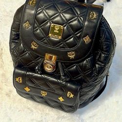 MCM Mini Quilted Backpack 