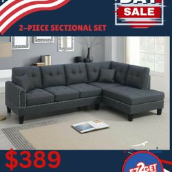 2Pcs Sectional - $50 dollar down set