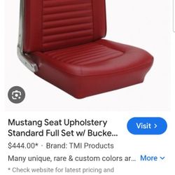 1965 Mustang Seat Covers Parts New