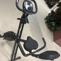 Exercise Bike, Compact Folding With Wheels. 