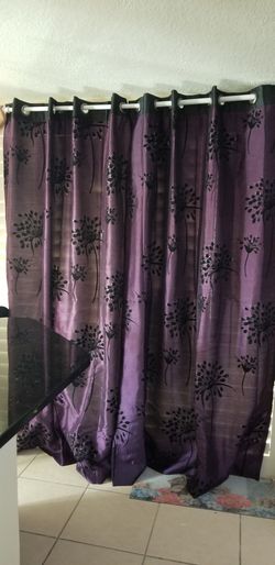 Curtains 52x84 purple 4 panels