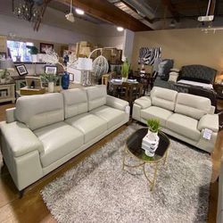 Top Grain Leather Sofa Living Room Furniture 