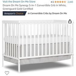 White Crib New In Box 3-1 